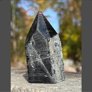 Black Tourmaline Polished Point Tower